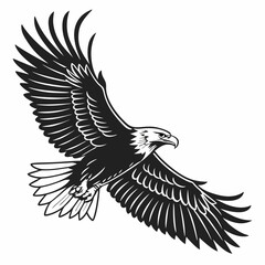 The America eagle vector  design white background