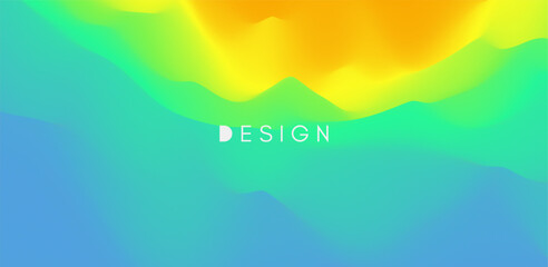 Abstract background with dynamic effect. Creative design with vibrant gradients. 3D vector Illustration.