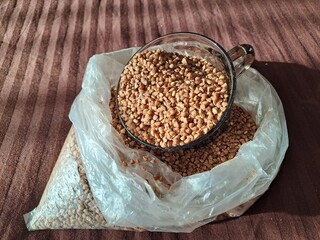 buckwheat on a table