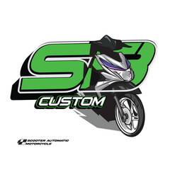 automatic scooter motorcycle custome,initial sport scooter team ,racing team logo