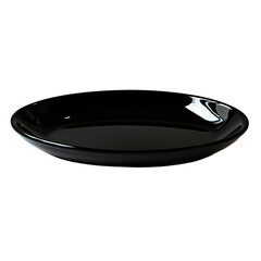 an empty plate and bowl on a white surface PNG image, PNG file, Generative art.