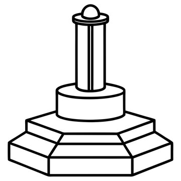 recommend clip art: Modern Podium Outline Vector