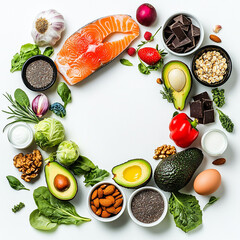 fruit and vegetables on a plate