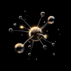 Obraz premium Groundbreaking Atomic Theories Visualizing the Unseen Realm of Subatomic Particles