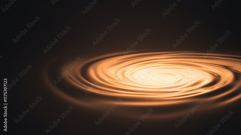 Poster concentric circular ripples expanding across a dark water surface, forming a captivating pattern hig