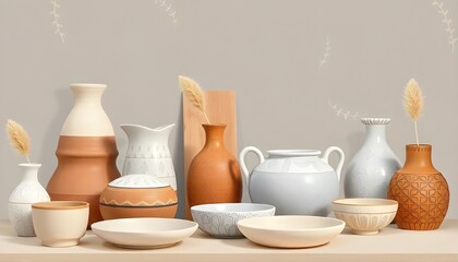 rustic earthy pottery background with textured clay surface, handmade ceramic design, and natural warm tones for artistic and craft projects