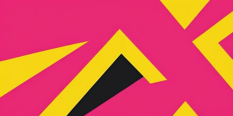 Obraz premium Vivid geometric patterns burst in vibrant hues, capturing dynamic energy and playful creativity in an abstract design that's full of life and movement