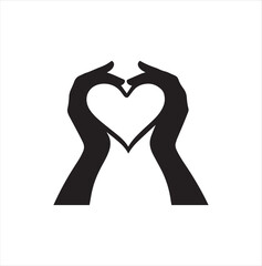 Valentine Day  heart in hand Vector 