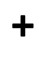 cross isolated on white background