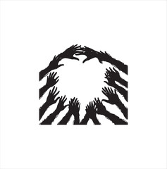 Valentine Day  heart in hand Vector 