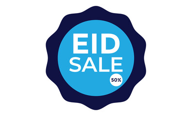 Eid, Ramadan sale badge label. Editable modern vector illustration.