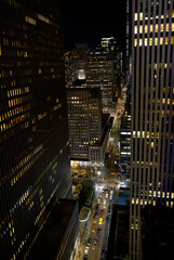 Manhattan New York City by night