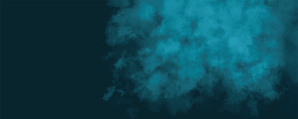 Tranquil teal smoke drifting gracefully across a dark canvas for serene vibes

