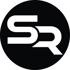 Initial Letter SR or RS typography logo design vector with business card design