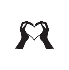 Valentine Day  heart in hand Vector 