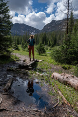 Columbine Lake Trail in Colorado.