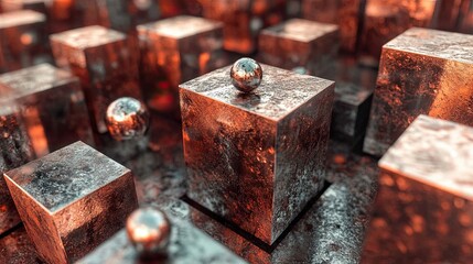 Exploring the Dynamic Chaos of Brownian Motion in a Metallic World