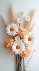 Bouquet of Daisies Flowers, Beautiful Roses for Celebrity, using generative ai