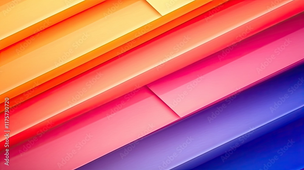 Poster Vibrant Layers of Color Blend Seamlessly in an Abstract Gradient Background Design