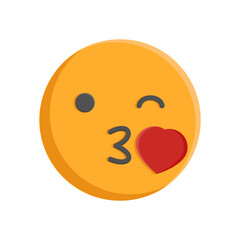 Kiss Flat Icon, Vector illustration