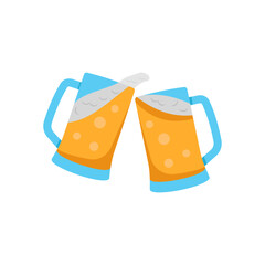 Cheers Flat Icon, Vector illustration