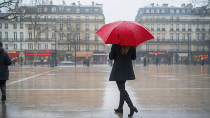 woman with umbrella