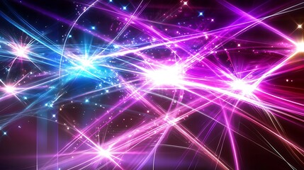 Obraz premium Abstract Light Trails Displaying Vivid Colors and Energy