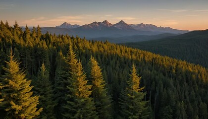 Majestic Sunset Over the Cascade Mountains