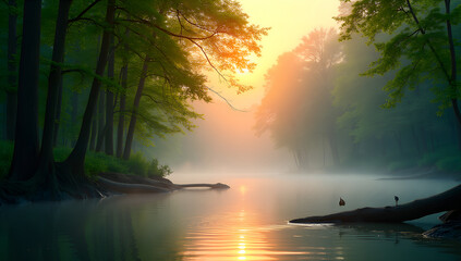 Birdsong and Ripples at Dawn