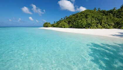Fototapeta premium Tropical Island Paradise Pristine Beach and Turquoise Waters