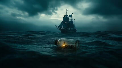 Obraz premium ship in the sea