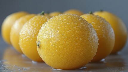 Juicy Lemons: A Refreshing Close-Up