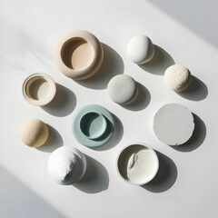 Plasters isolated on a white background