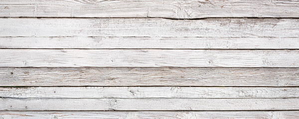 Obraz premium Old white painted rustic bright light wooden texture shabby chic