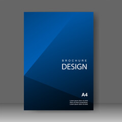 Cover design modern with blue Background. for cover book. Annual report. Brochure template, Poster, catalog. Simple Flyer promotion. magazine. Vector illustration