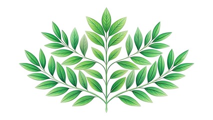Fototapeta premium branch structure symmetrical leaf pattern
