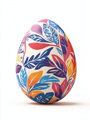 Fototapeta premium Cartoon colorful easter eggs with patterns isolated on white background
