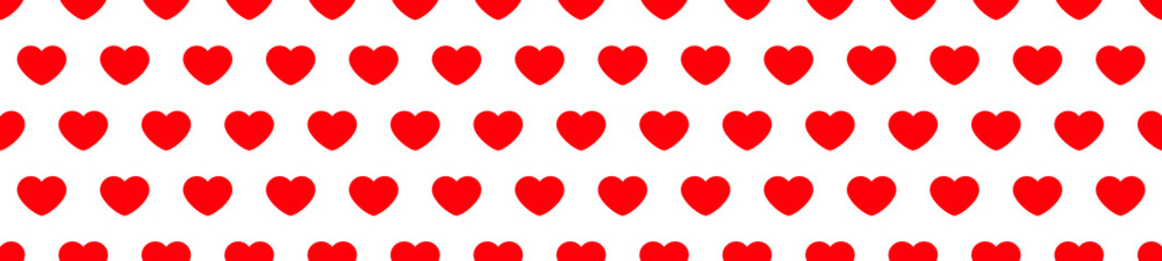 Red heart seamless pattern