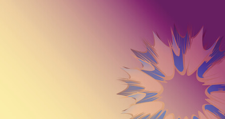 Gradient background with geometric shapes flat design