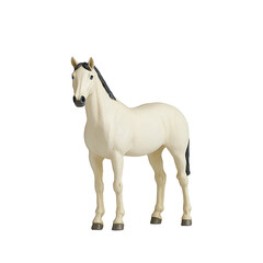 a picture of a white horse with black legs PNG image, PNG file, Generative art.