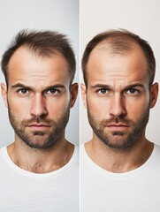 Man with shaved head and beard
