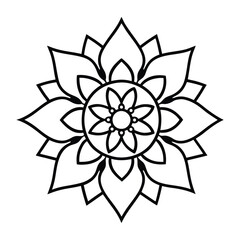 Professional Mandala Design with Symmetrical Layout and Intricate Details-14