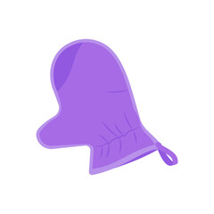 Dusting Mitt Flat Icon, Vector illustration
