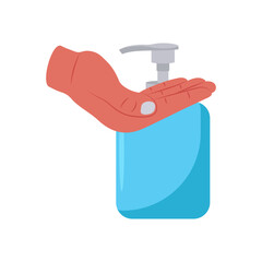 Sanitation Flat Icon, Vector illustration