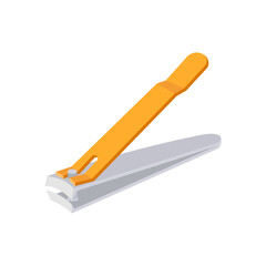 Nail Clippers Flat Icon, Vector illustration