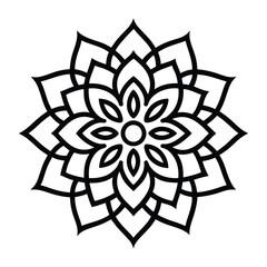 Professional Mandala Design with Symmetrical Layout and Intricate Details-69