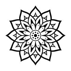 Professional Mandala Design with Symmetrical Layout and Intricate Details-76