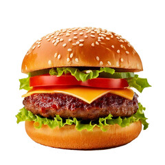 hamburger isolated on white