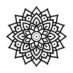 Professional Mandala Design with Symmetrical Layout and Intricate Details-85