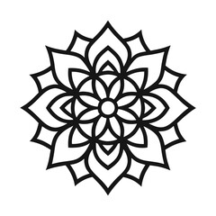 Professional Mandala Design with Symmetrical Layout and Intricate Details-86